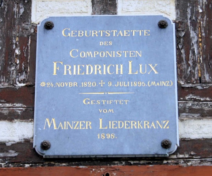 Ruhlaer Bürger revanchieren sich mit einem Gedenkstein für Friedrich Lux in Mainz